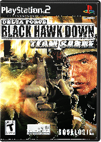 Delta Force Black Hawk Down Team Sabre Playstation 2  box art